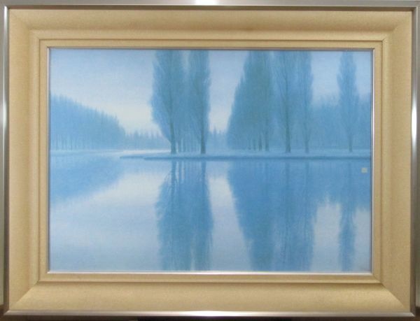 【「グラジオラス」 岩絵の具 額入り】東山魁夷の流派 グラジオラス」 岩絵の具 日本画 額入り 東山魁夷流派の通販 by