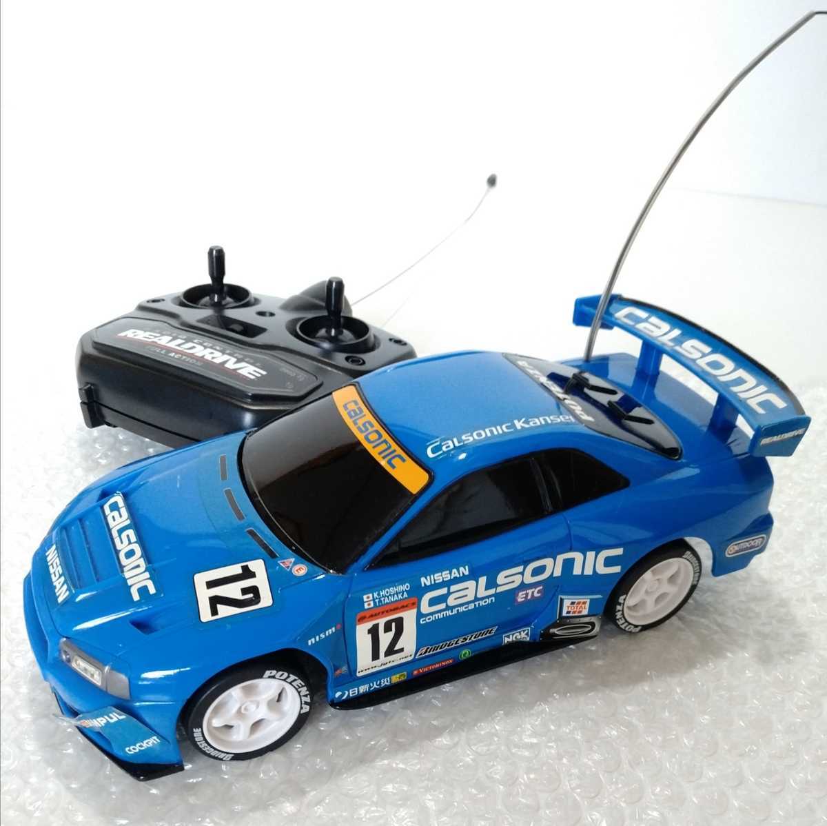 傷や汚れあり】日産 R34 GT-R ⑫ カルソニック スカイライン ラジコン