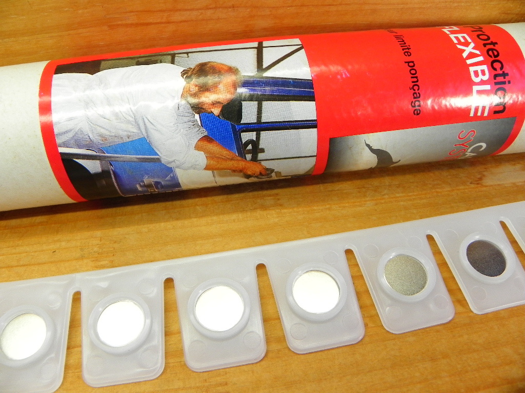 【未使用】処分 板金 磨き 養生用フレキシブル マグネット 全長550mm x2本 L型エッジ保護プロテクター