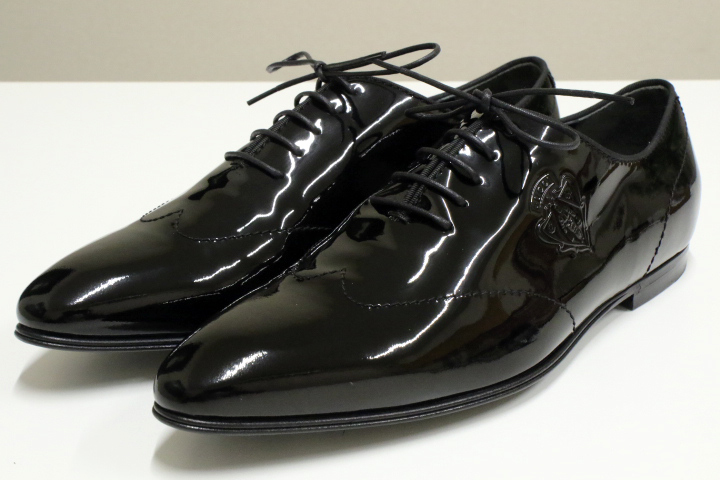 gucciエナメルドレスシューズ401/2E 110 1566 40 1/2E