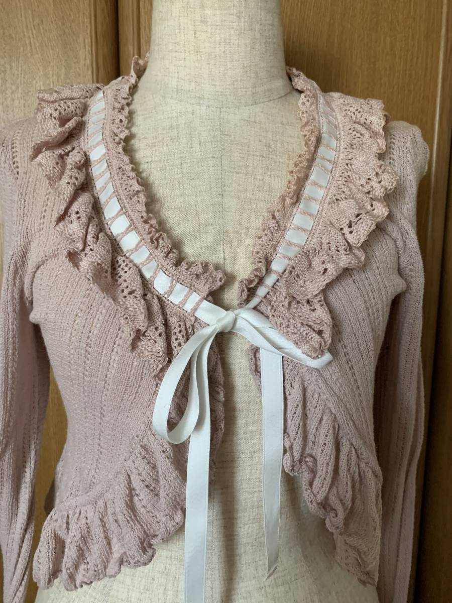 ヴィクトリアンメイデンレースフリルボレロカーディガン