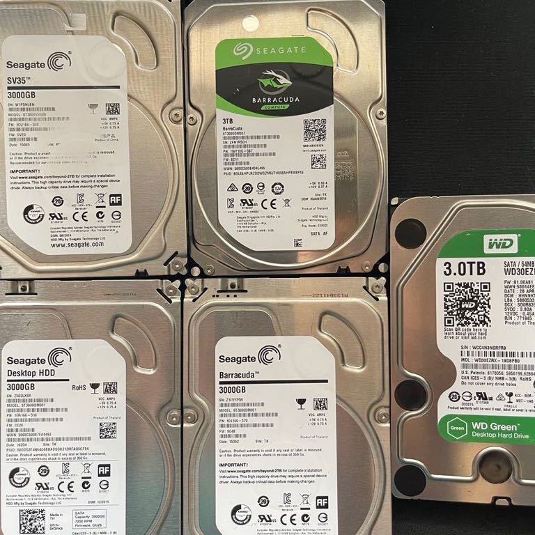 WD Green WD30EZRX 2台 3TB×2＝6TB 正常動作確認済