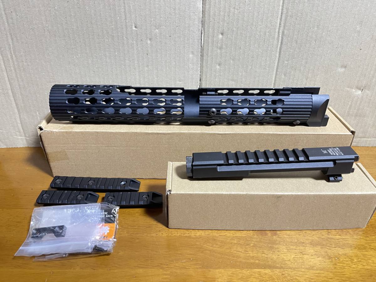 【目立った傷や汚れなし】5KU製LCT/GHK AKシリーズ等用 Polite Shooter VS-24 KeyModハンドガード BK ...