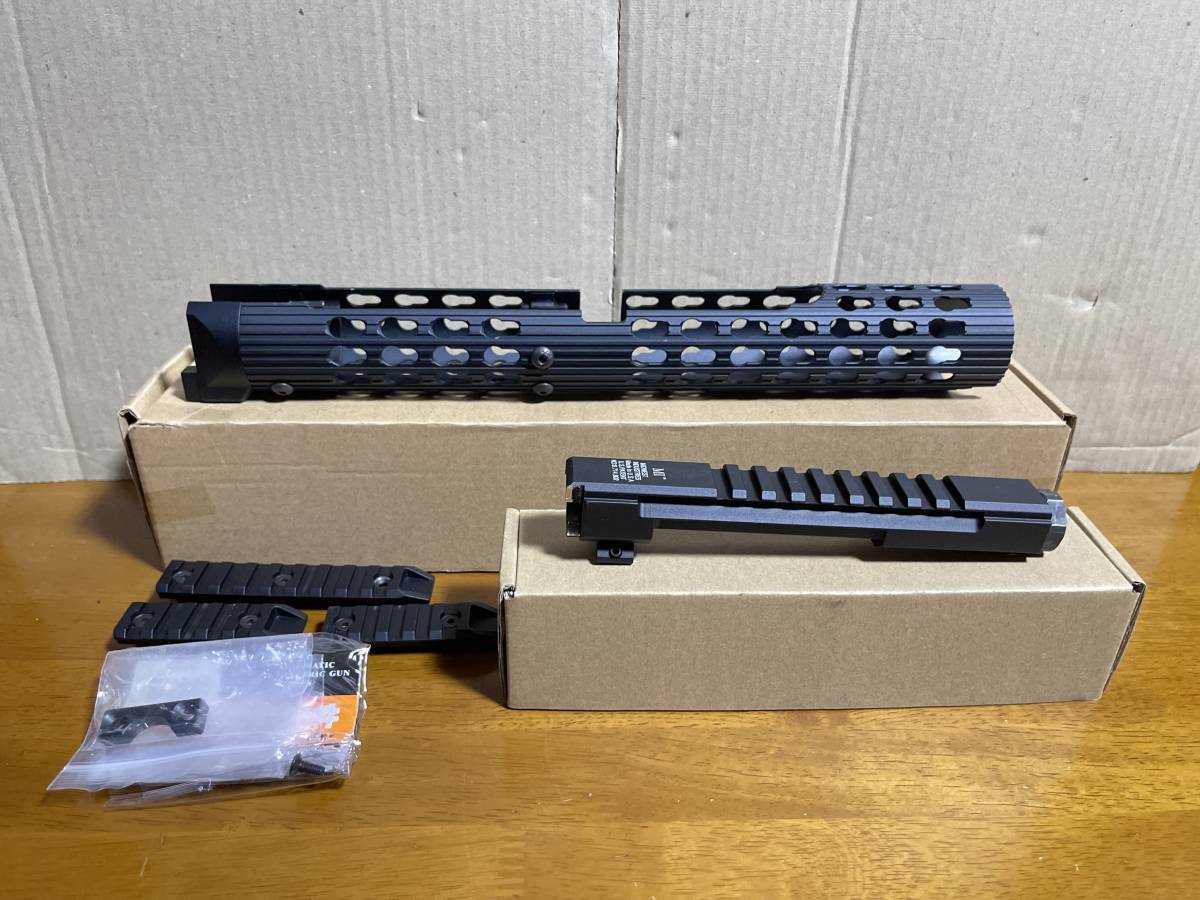 【目立った傷や汚れなし】5KU製LCT/GHK AKシリーズ等用 Polite Shooter VS-24 KeyModハンドガード BK ...