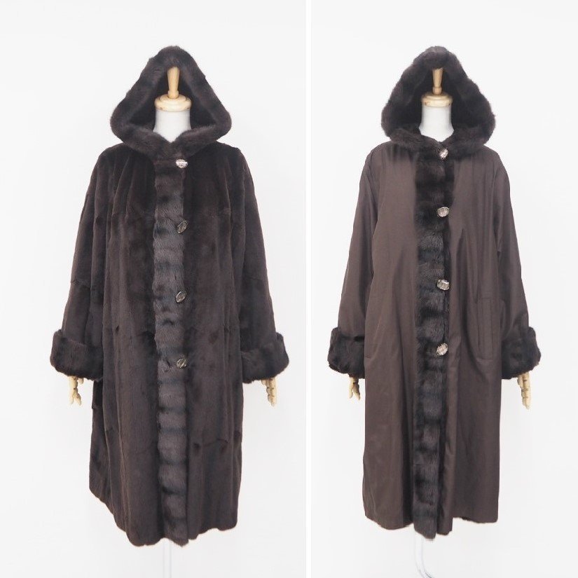 古着 高級品 毛皮ロシアリス コート(XLサイズ) ジャケット・アウター
