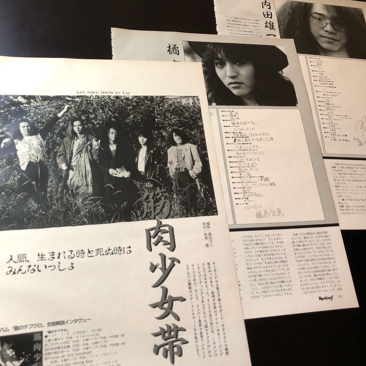 筋肉少女帯 B1 ポスター 大槻ケンヂ 内田雄一郎 橘高文彦 本城聡明 太田明 本城聡章が手がけた、ポップな筋肉少女帯セレクション！ - シネクドキ