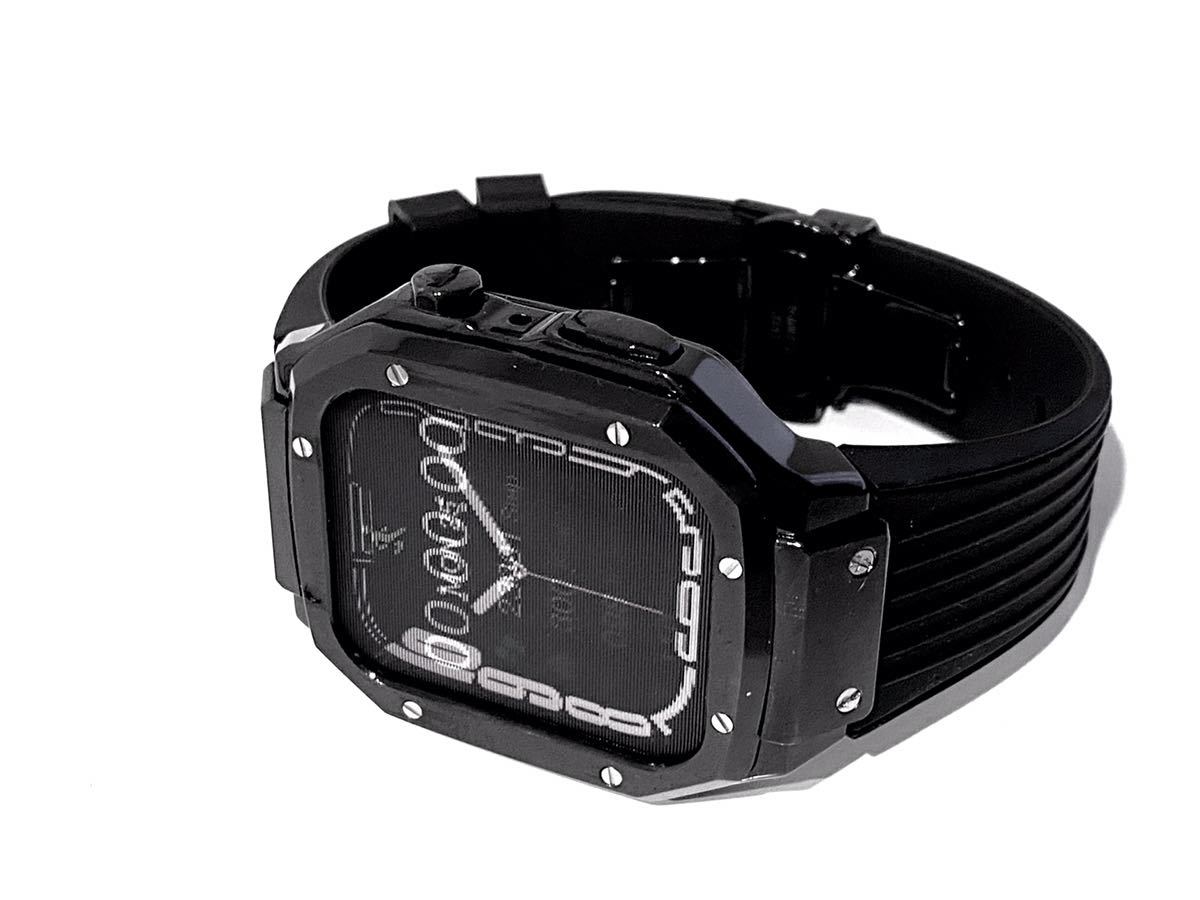 ssbアップルウォッチバンド ラバーベルト ケース　カバー　44mm 45mm Ssb☆アップルウォッチ ラバーベルト カバー Apple Watchバンド