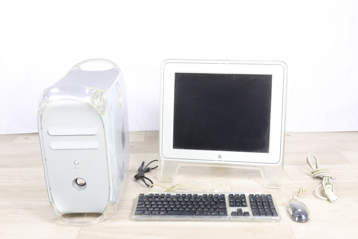 【やや傷や汚れあり】【配送不可】apple Power Mac G4 M8493 アップル Pro Mouse Pro Keyboard