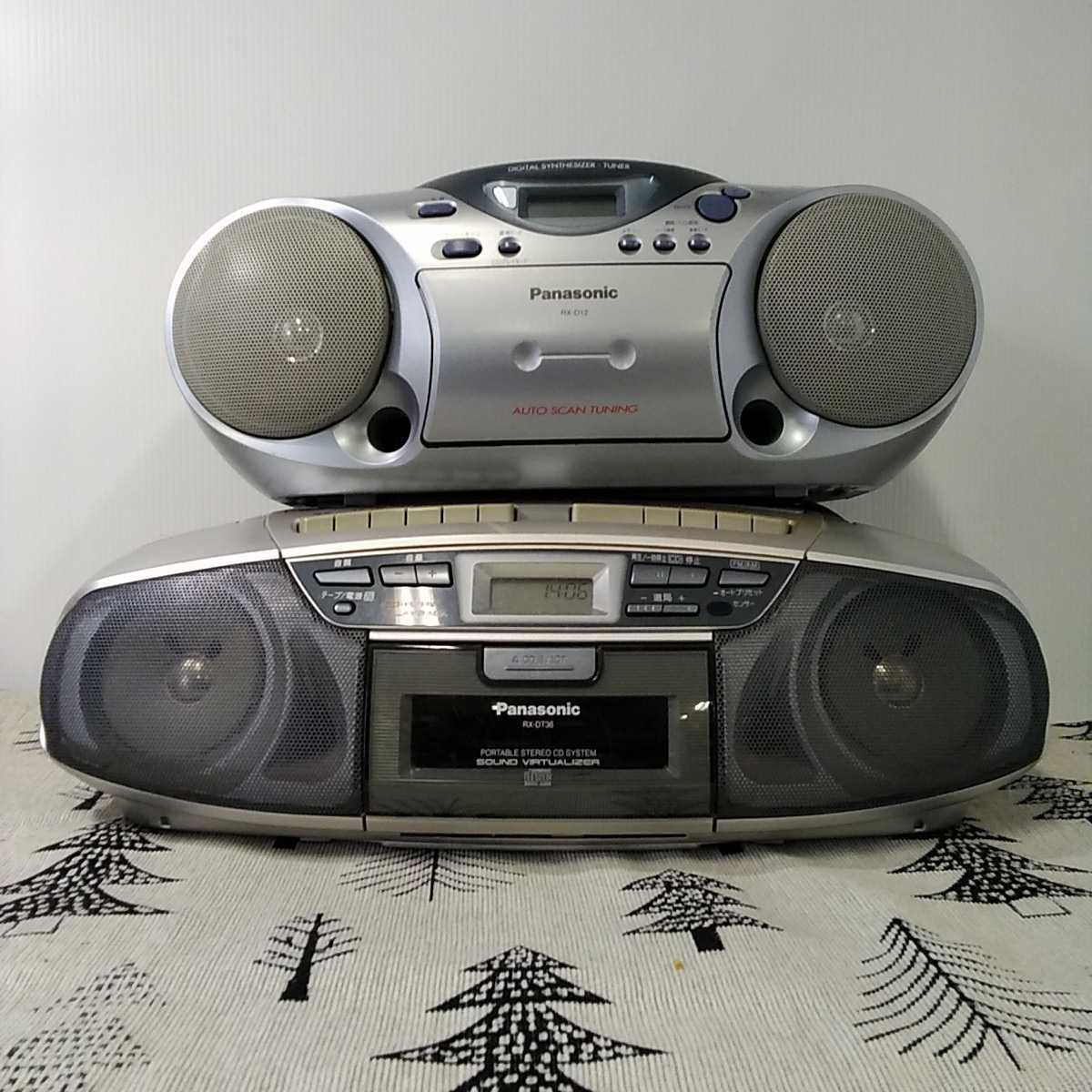 Panasonic RX-DT36-S ラジカセ 598L 0907S7 1円 Panasonic