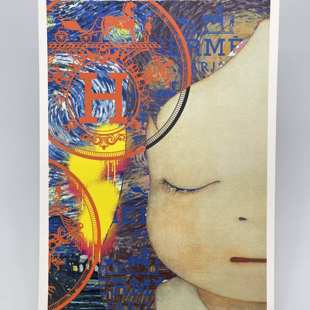 DEATH NYC アートポスター 奈良美智 ゴッホ 星月夜 ロッタちゃん