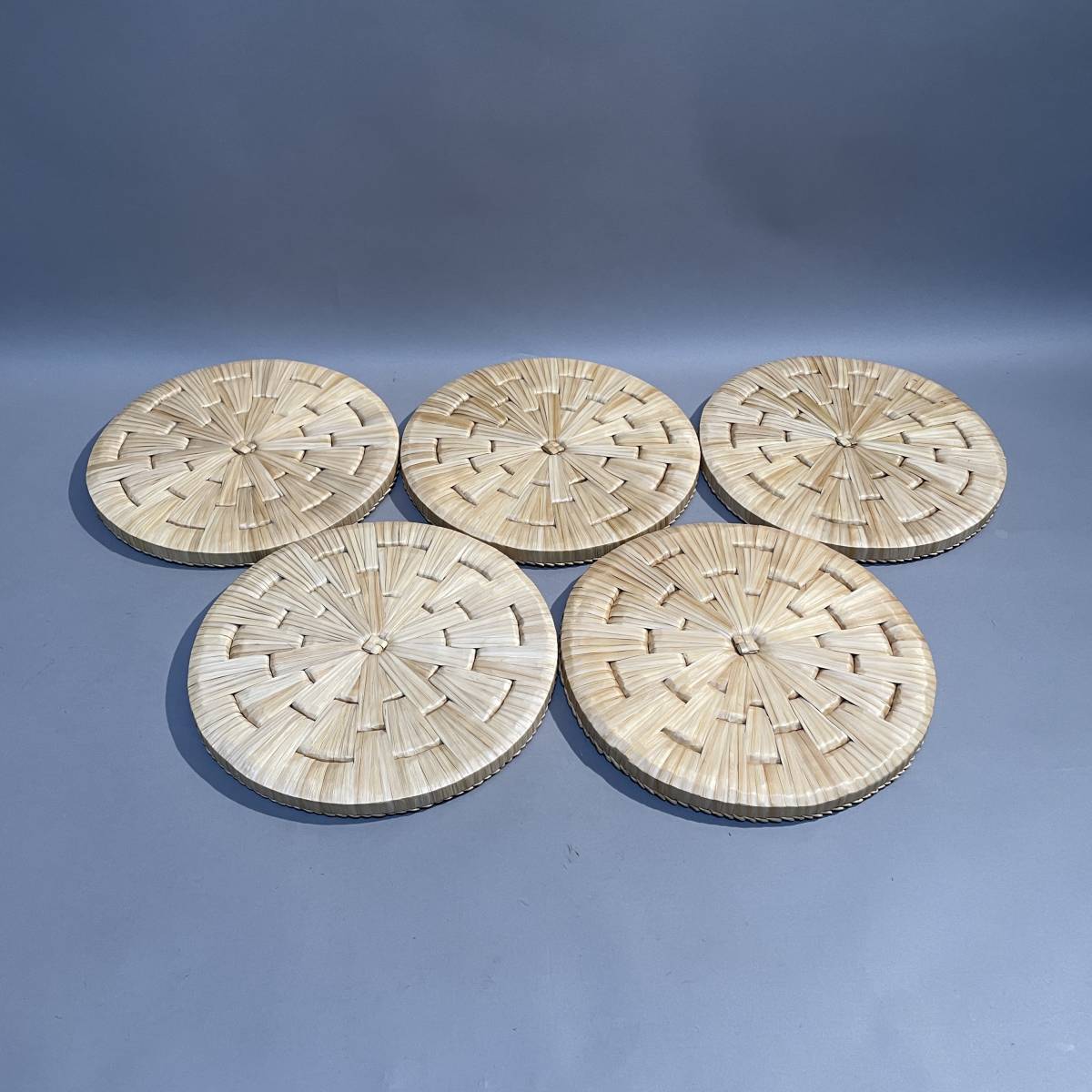 □茶道具 円座 6枚組 敷物 茶室□