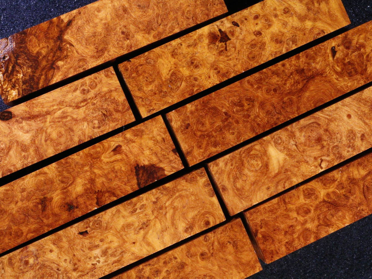 花梨 瘤杢 葡萄杢 無垢材(4-5-18) W360㎜×D125㎜×H15㎜