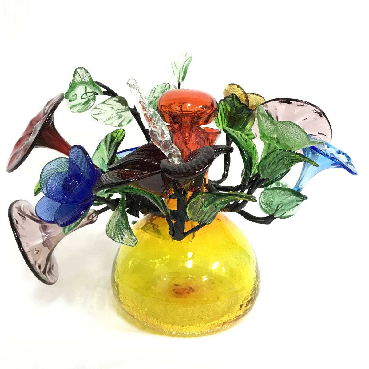 琉球ガラス(沖縄) 花瓶 一輪挿し フラワー ガラス細工