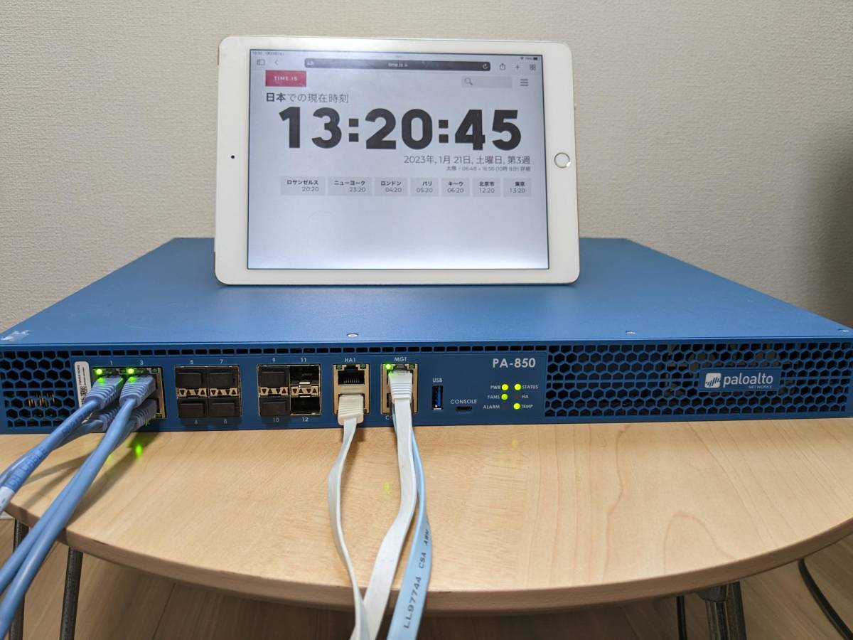 【やや傷や汚れあり】 Palo Alto Networks PA850 1／2台 （検 パロアルト Firewall UTMの落札情報詳細