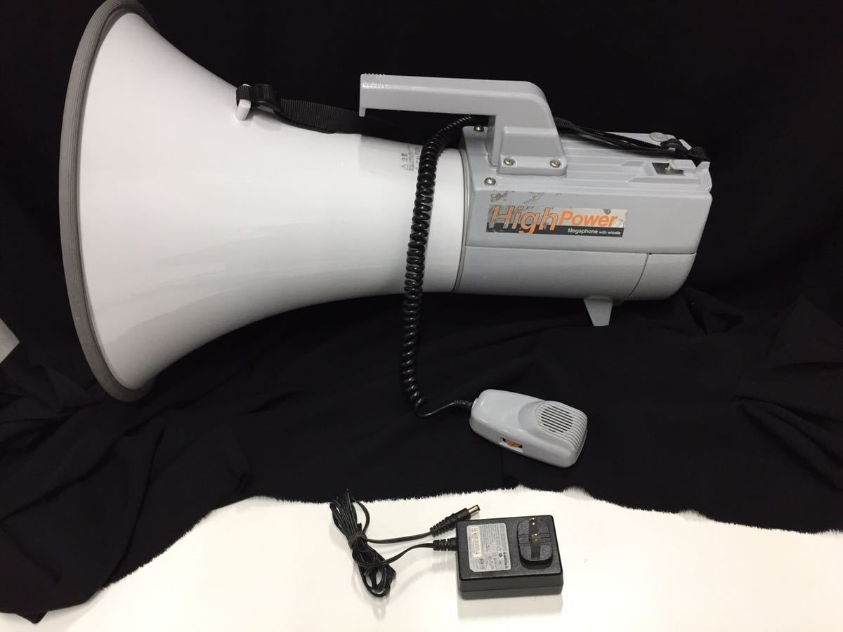 TOAショルダーメガホン30W ホイッスル付き ER-2130W 大音量 拡声器 ER-2130W TOA ショルダーメガホン 30Wホイッスル音付 拡声器 選挙 学校