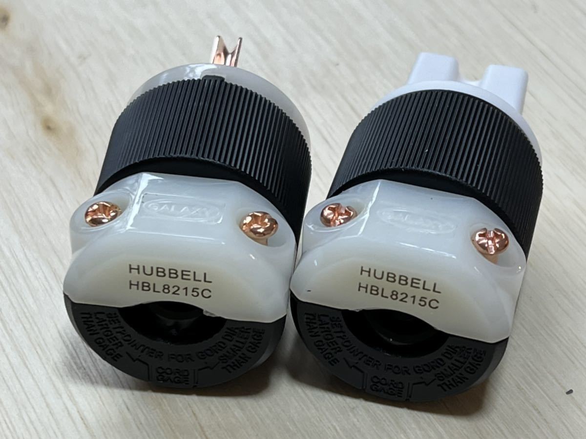 未使用】☆新品☆HUBBELL HBL8215C 電源プラグ IECコネクタ 2個セット