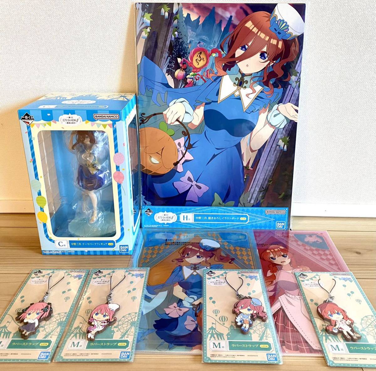 五等分の花嫁 一番くじ C賞 花嫁フィギュア イラストボード 中野三