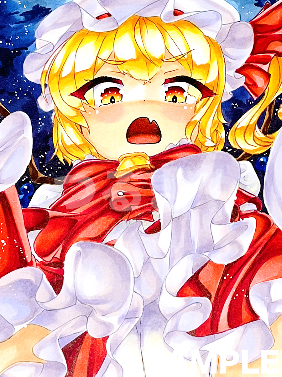 手描きイラスト 東方project フランドール・スカーレットA4