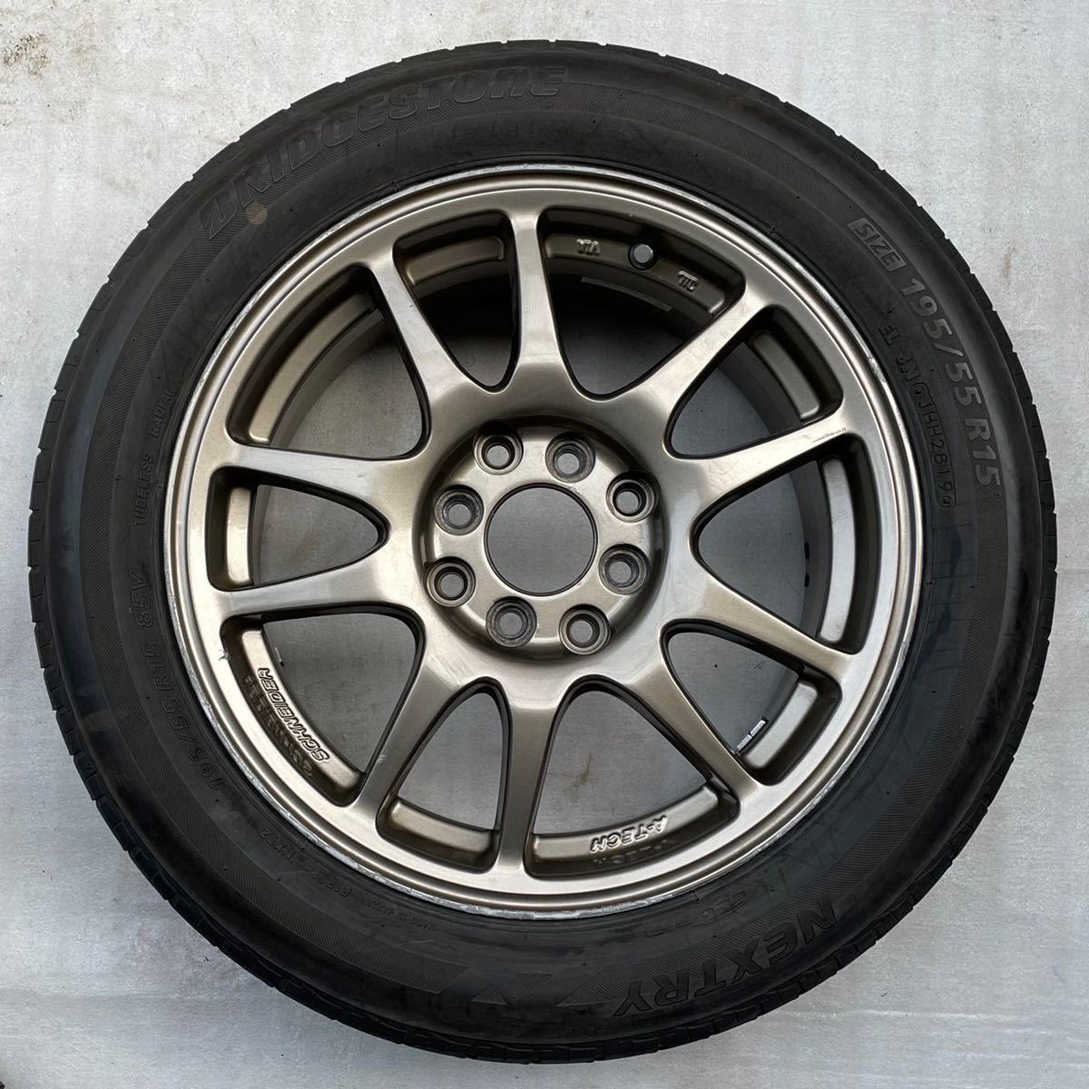 バリ溝。A-TECH SCHNEIDERシュナイダー みっともなかっ 17インチ×7J +55