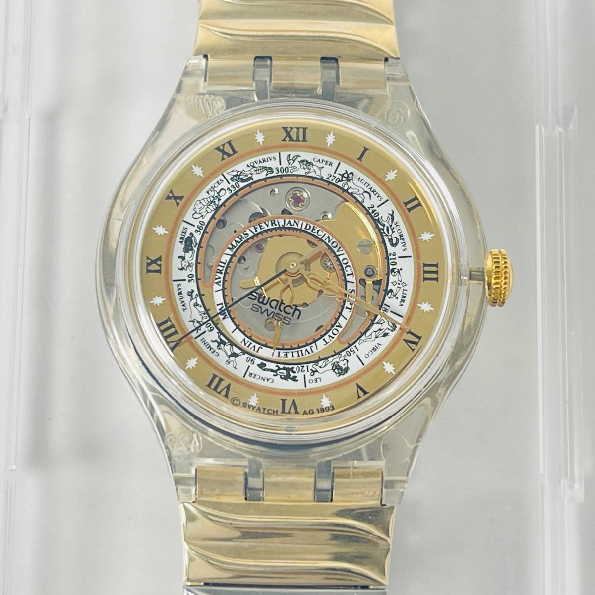 Swatch 自動巻き時計 スケルトン Swatch 自動巻きスケルトン腕時計