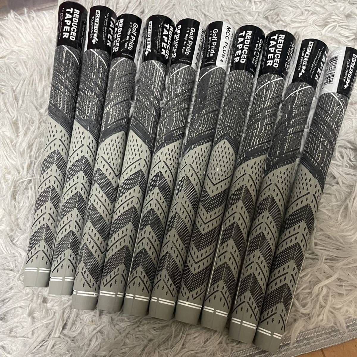 【未使用】【10本セット 】ゴルフプライドGolf Prideゴルフグリップ ゴルフクラブ ゴルフ ドライバー ミッドサイズ 黒&灰色の落札
