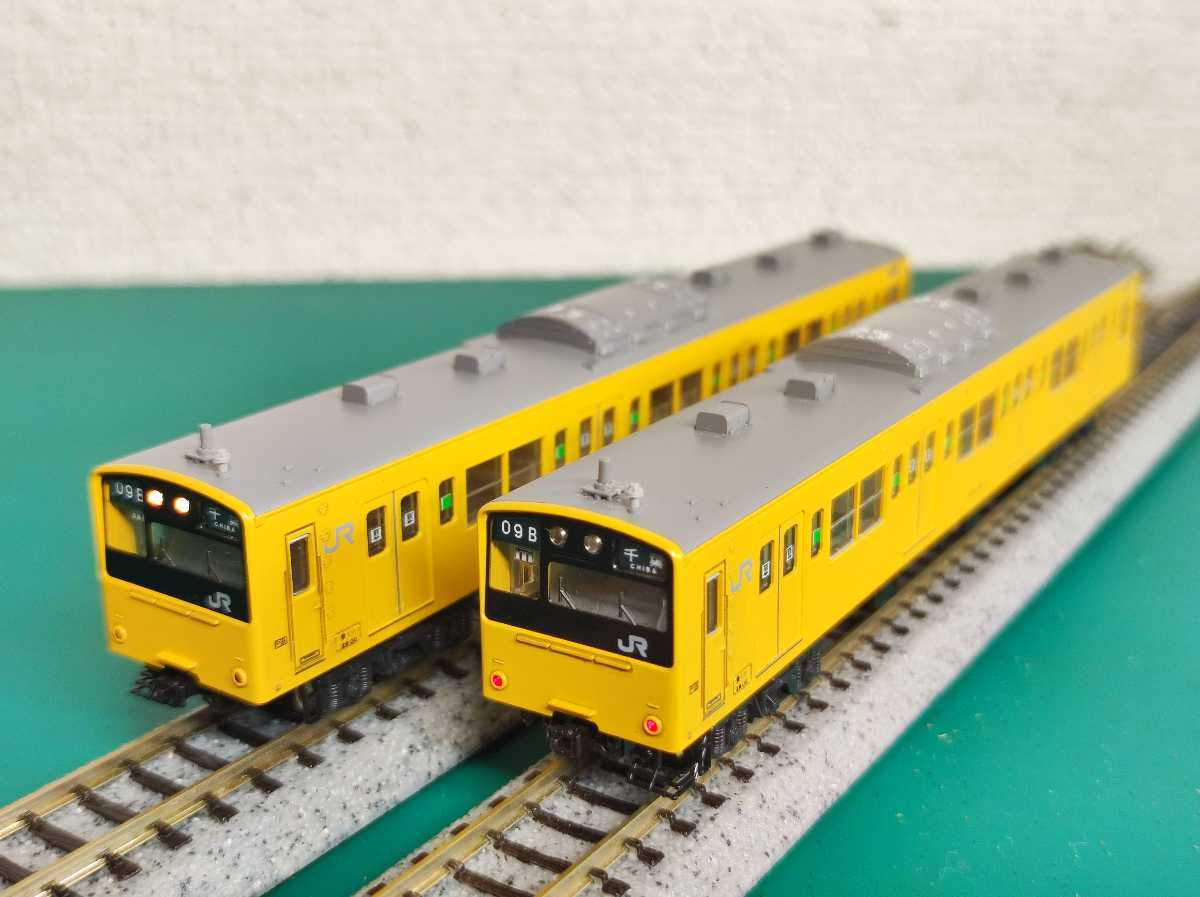 やや傷や汚れあり】【KATO】201系、総武線、10両セット、スカートなし