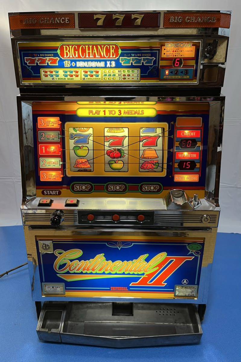 訳あり ドアキー無し パチスロ実機 コンチネンタルⅡ ユニバーサル 3
