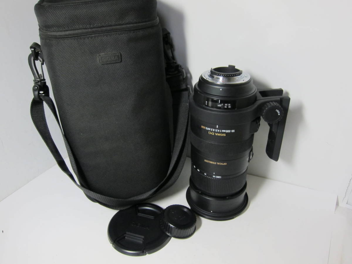 【傷や汚れあり】Nikon 用 シグマ DG OS 50500mm f4.56.3 APO HSM (手振れ補正付き) 動作OK