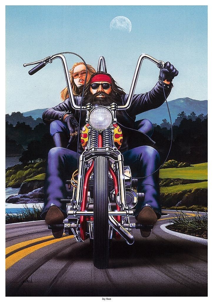 ビンテージ ポスター easy riders イージーライダー david mann 70s