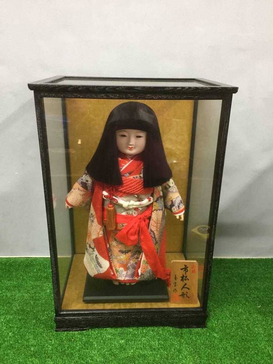 ☆4) 日本人形 市松人形 男の子 童子 約50cm 人形作家 島村龍児の弟子