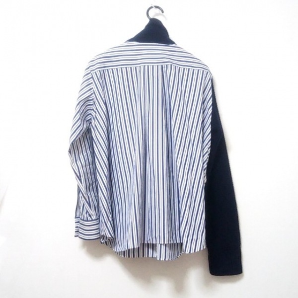 sacai ニット トップス シャツ ネイビー 2 【公式通販】