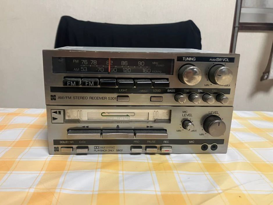 GX61純正オーディオ やや傷や汚れあり】GX61 純正オーディオデッキ カセットデッキ GX71