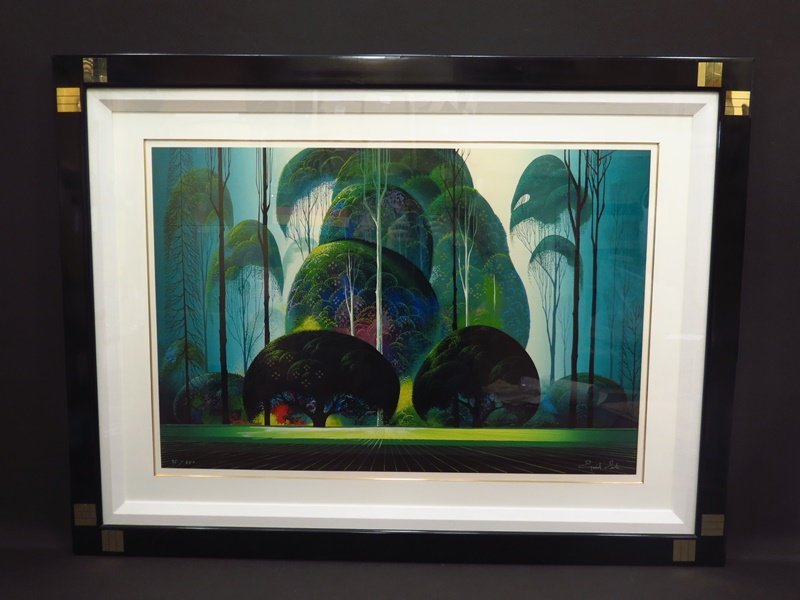 アイベン・ロール Eyvind Earle「古代の木」シルクスクリーン 40号