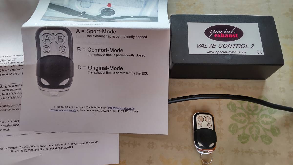 エキゾーストバルブコントローラー マフラー 可変バルブ　シロッコ、ゴルフなど partsshop37_ebm-57