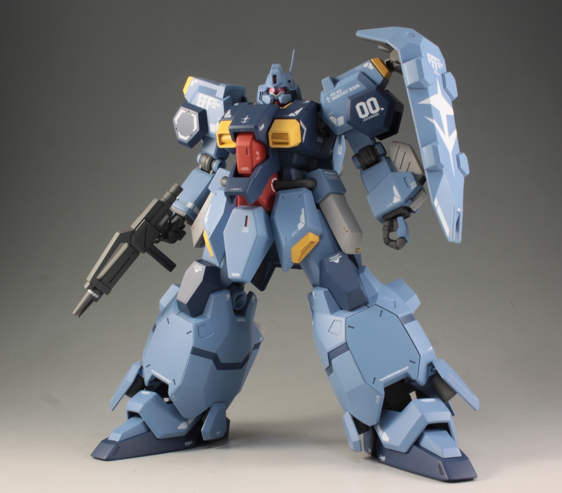 目立った傷や汚れなし】HGUC グスタフ・カール00型 塗装済 完成品 閃光