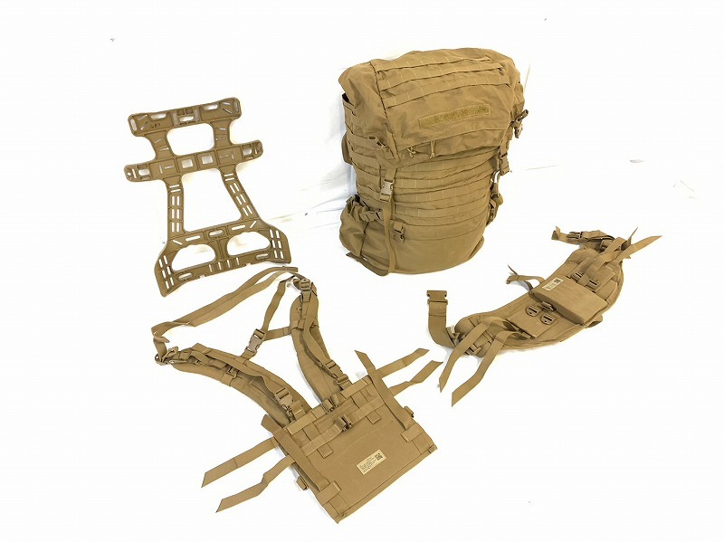 【傷や汚れあり】【米軍放出品】☆USMC PACK セット メインバッグ フレーム ヒップベルト ショルダーハーネス リュックサック