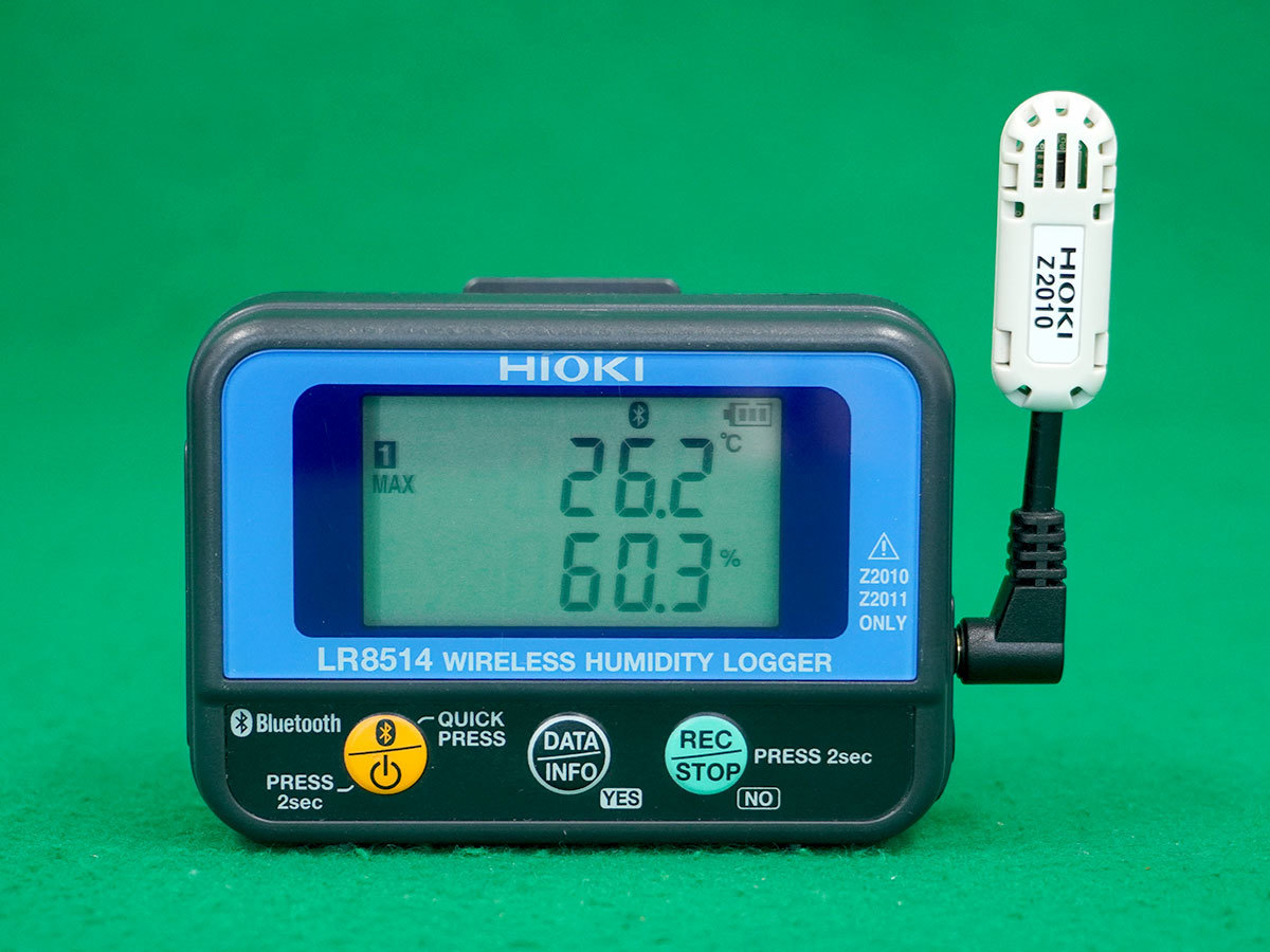 【傷や汚れあり】日置電機 ワイヤレス湿度計ロガー 温湿度センサ LR8514/Z2010 WIRELESS HUMIDITY LOGGER ...