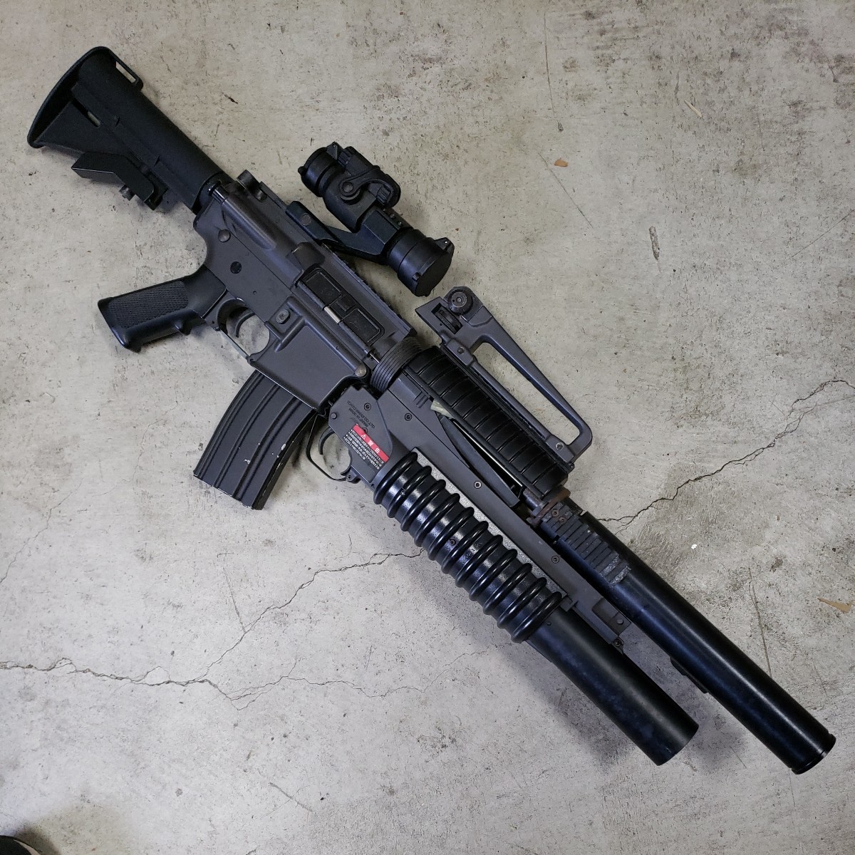 全体的に状態が悪い】東京マルイ M4A1 グレネードランチャー カスタム