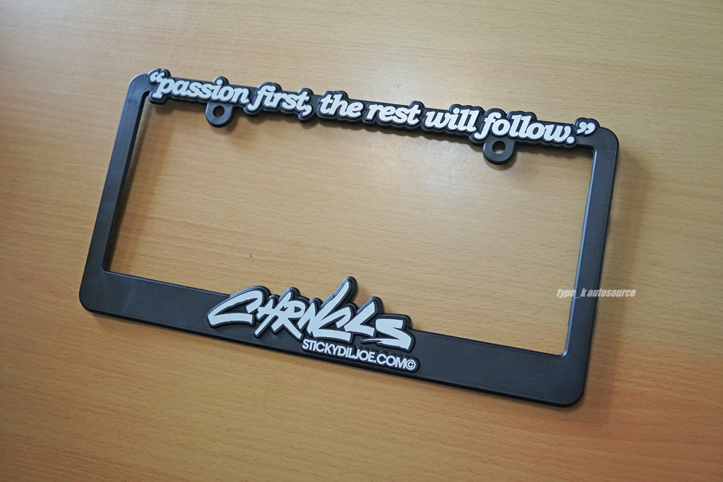 未使用】The Chronicles / Stickydiljoe.com USナンバーフレーム