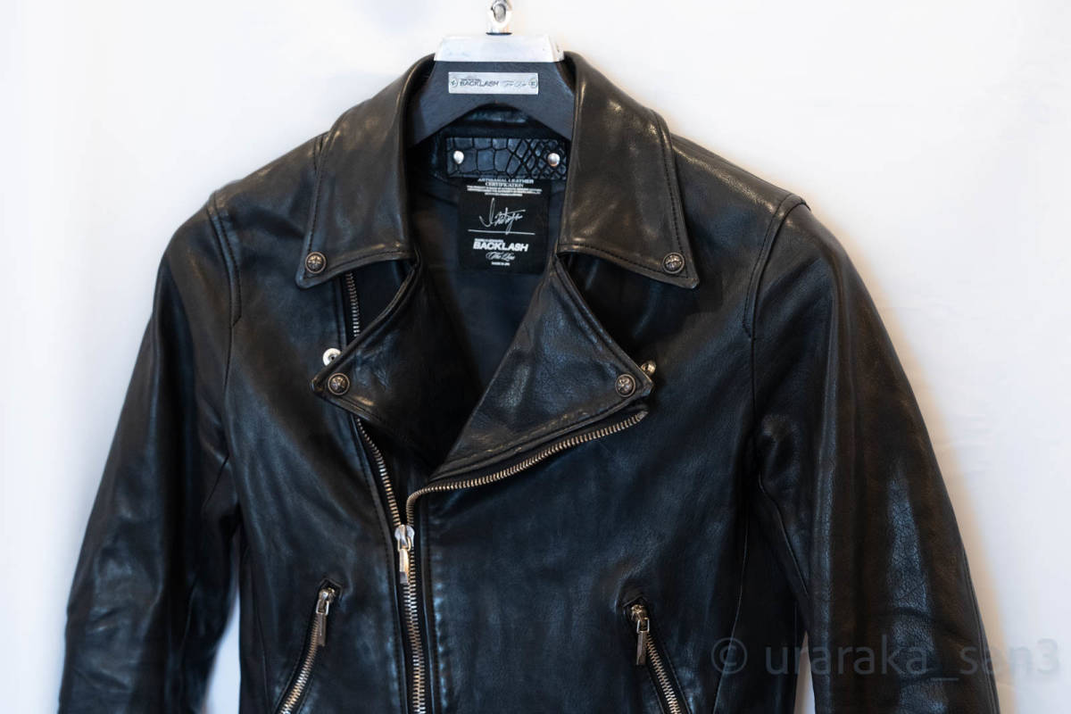 目立った傷や汚れなし】BACKLASH THE LINE T-005 イタリーカーフダブル