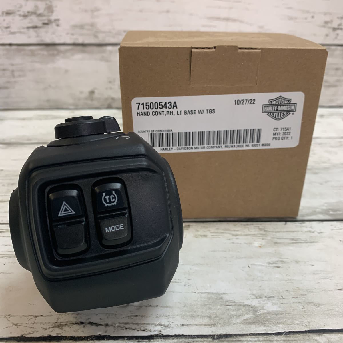 【未使用】【新車取外し】HarleyDavidson 純正 RH975 ハンドコントロール R ハンドルスイッチ スイッチボックス ハーレー