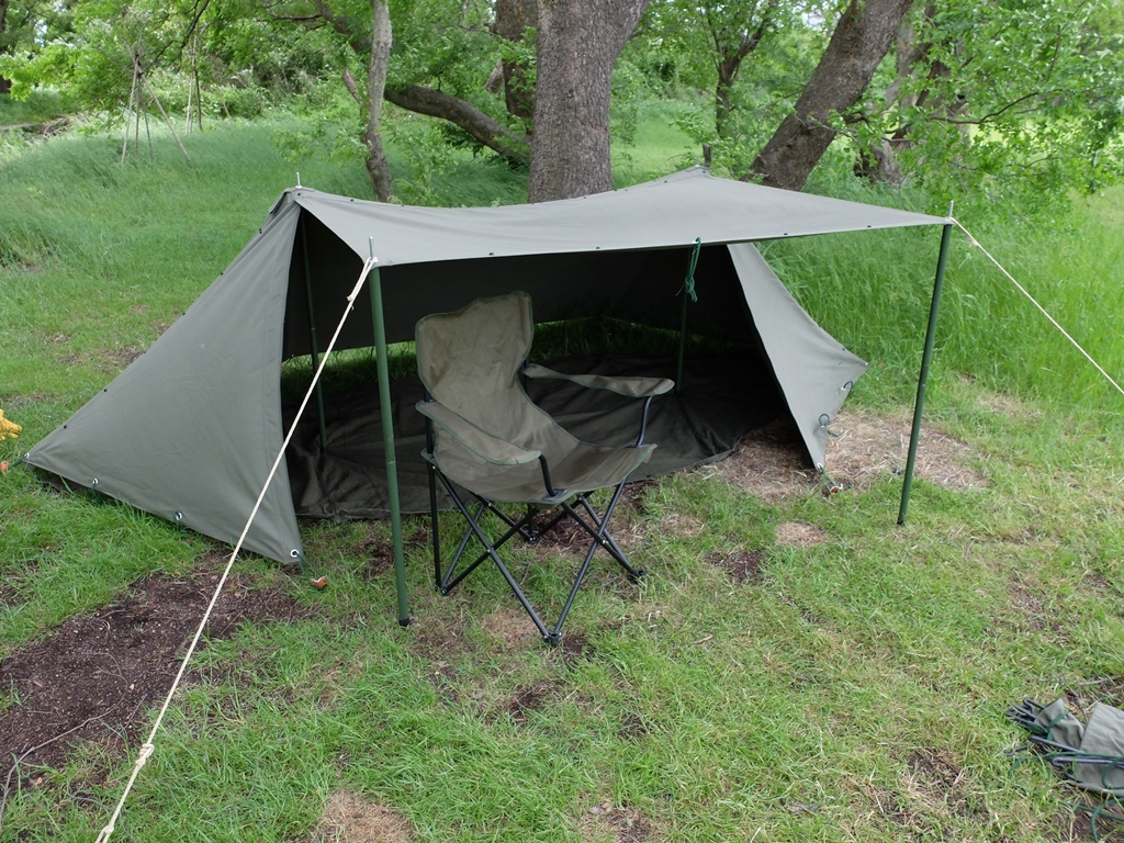 【未使用】軍幕 米軍仕様パップテント シェルターハーフ コットン100％防水キャンバス布使用 ファスナー加工済みの落札情報詳細 ヤフオク