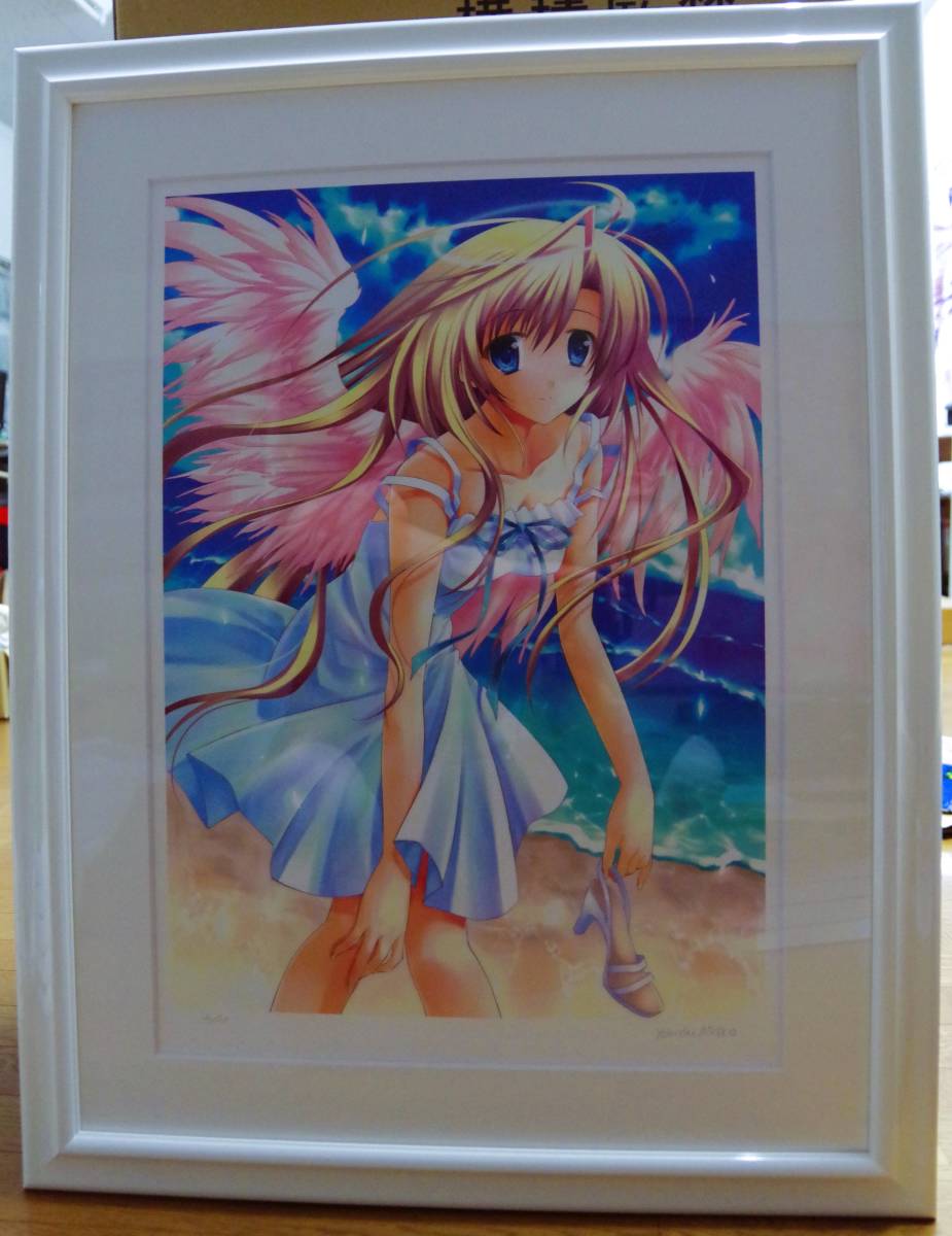 【目立った傷や汚れなし】1000円売り切り! 有子瑠一 「天使」版画 e・ジュネックスの落札情報詳細 - ヤフオク落札価格検索 オークフリー
