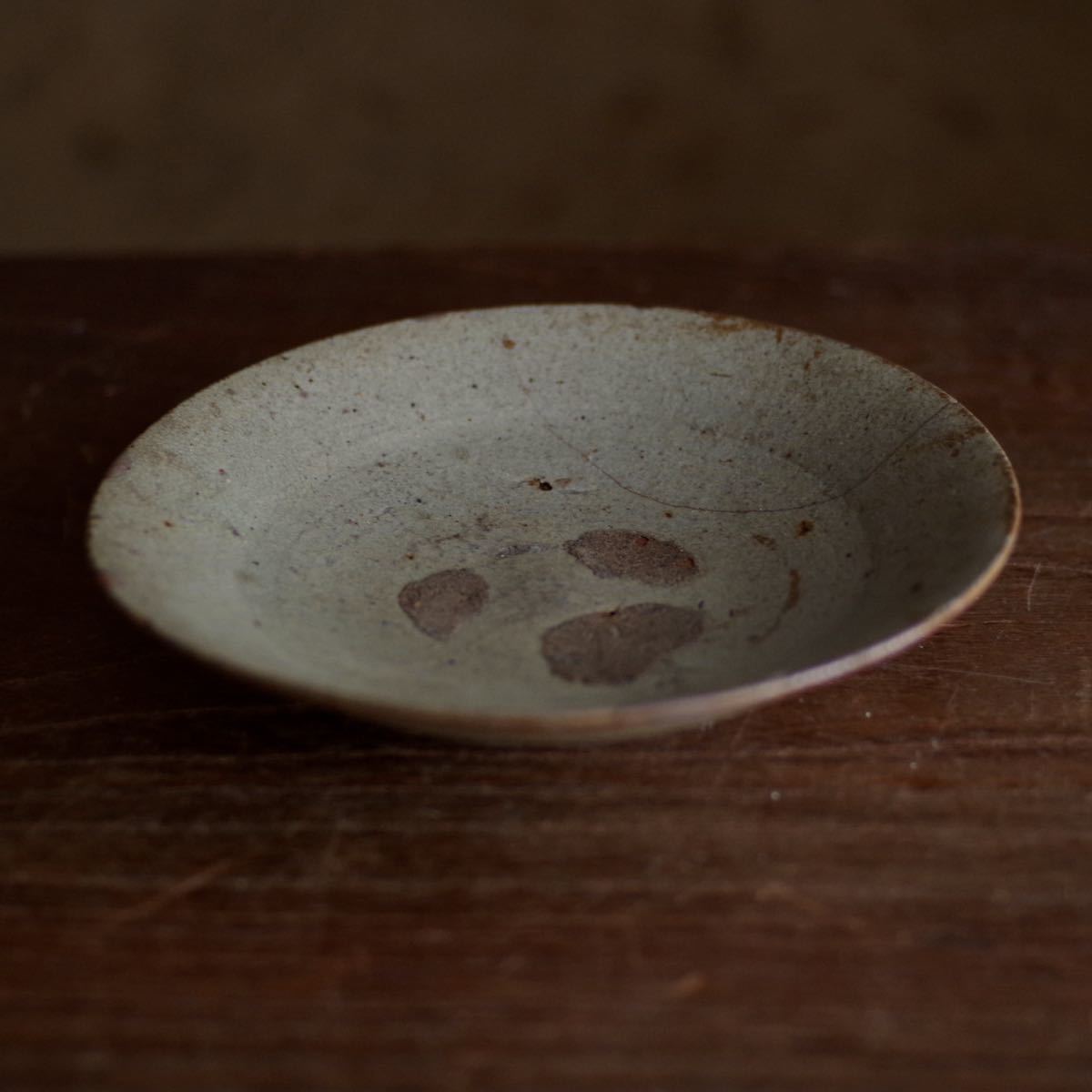 1590年1620年代 立ちこむ 桃山唐津灰釉片口茶碗 