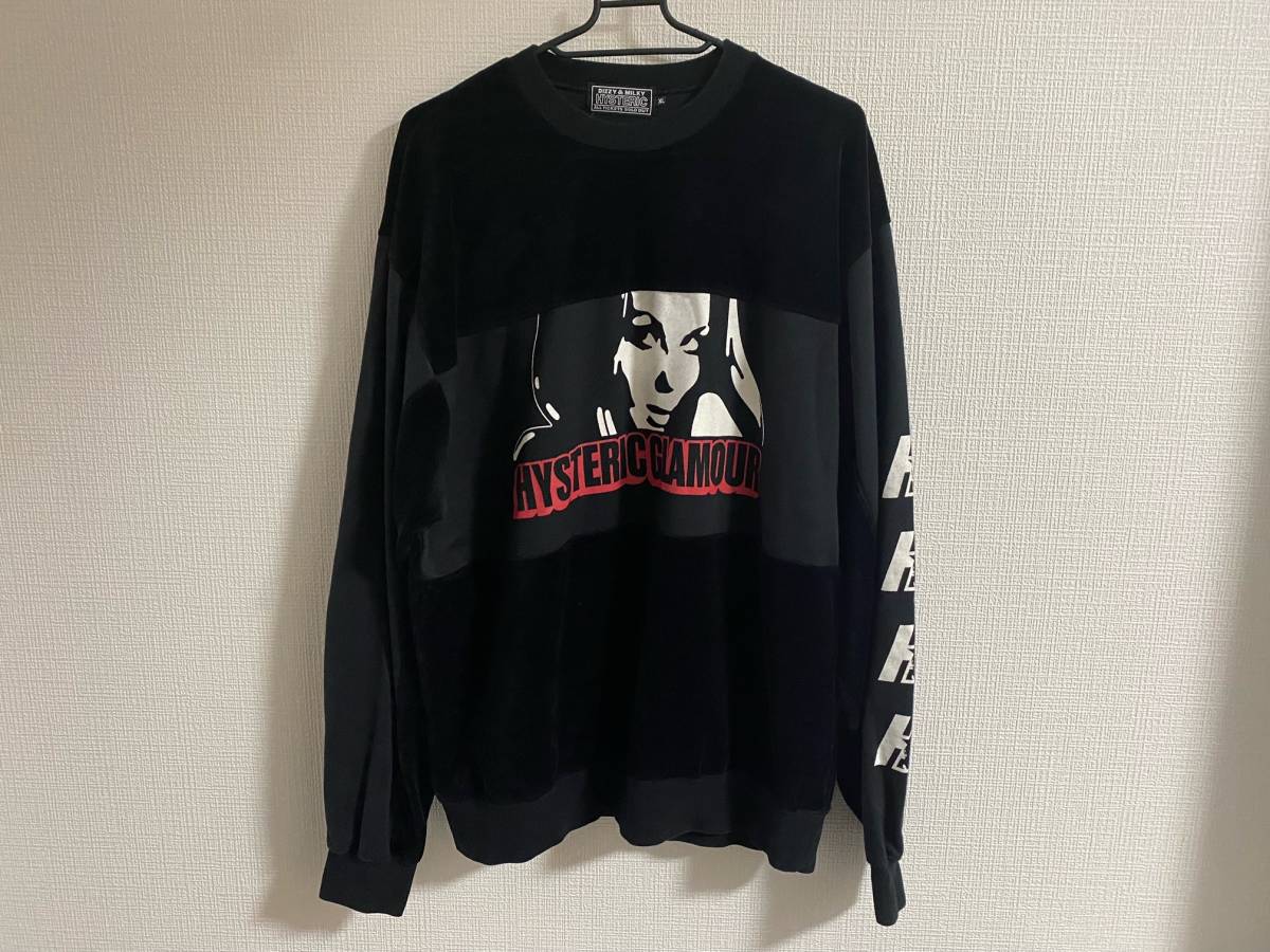 HYSTERIC GLAMOUR ヒステリックグラマー 日本製 スウェット コーチジャケット M ネイビー メンズ