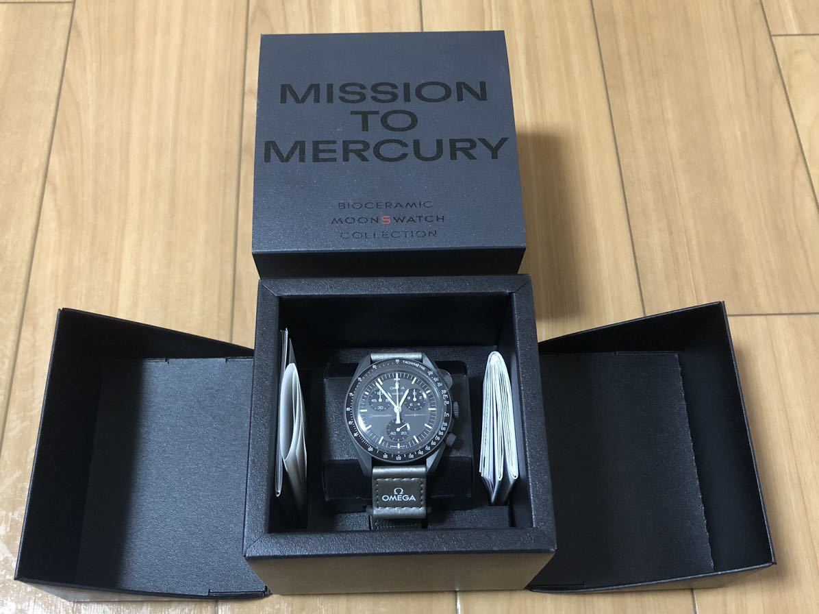【未使用】★新品未使用品★スウォッチ×オメガ Swatch×Omega Mission to the Mercury マーキュリー★の落札情報 ...