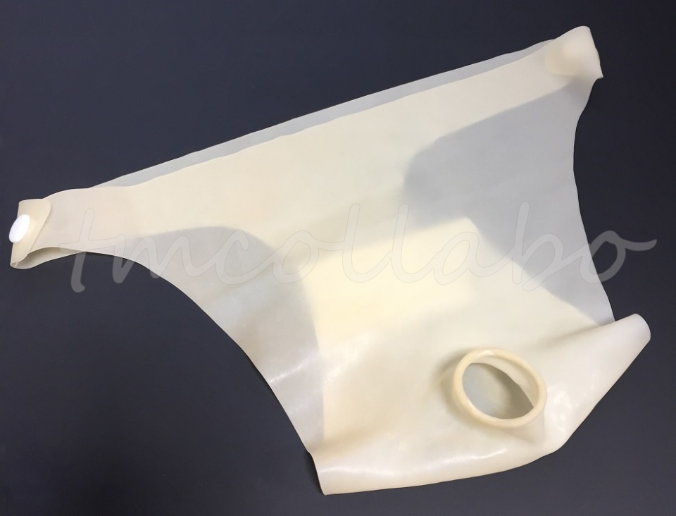 【新品】1 ´Д` 快感★ラテックス製 サイドボタン式 ペニス穴付きパンツ★下着 ビキニ Tバック ブリーフ Gストリング メンズ 男性用 