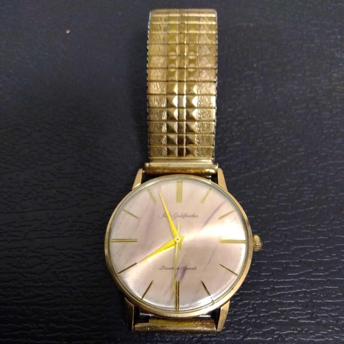 傷や汚れあり】稼働品セイコー SEIKO 手巻き腕時計 ゴールドフェザー