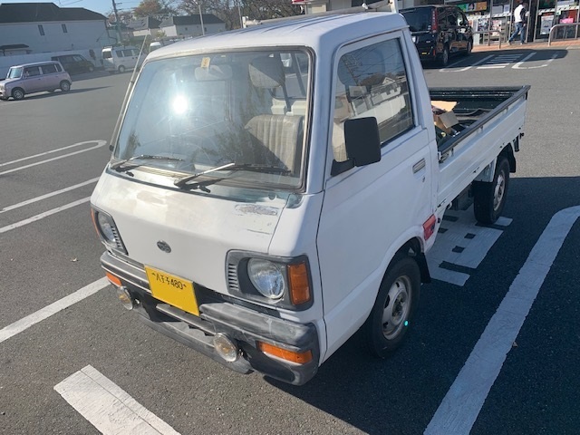 走行距離 47,900 km】平成元年 スバル サンバートラック M-KT6 4WD