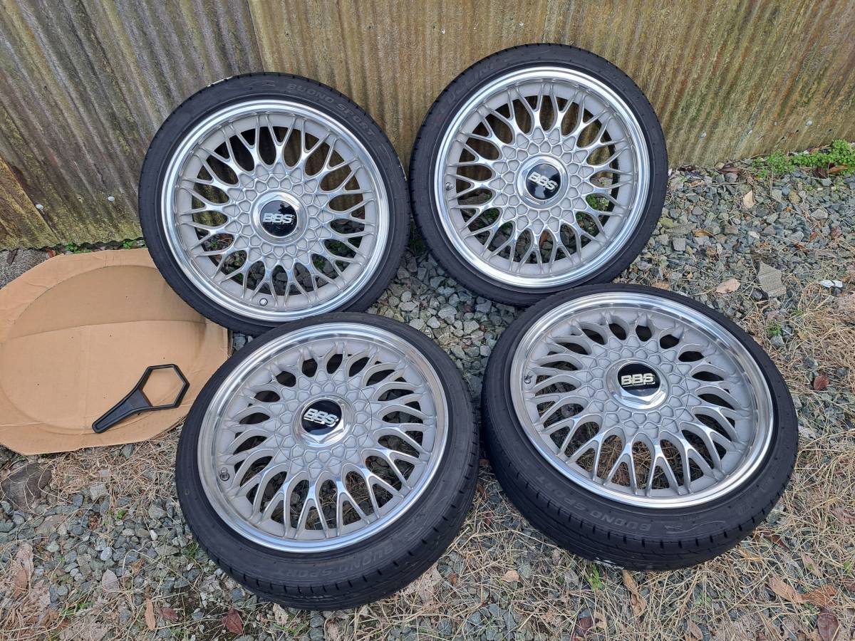 当時物 BMW E30純正OP BBS RG 15インチ 7J+24 4H100 車